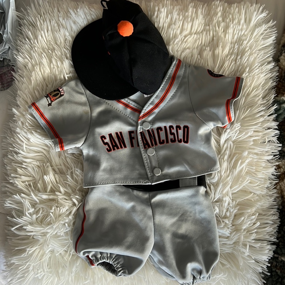 Build a Bear Workshop MLB San Francisco Giants 50th Anniversary uniform